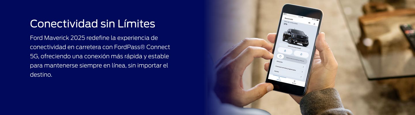 Conoce aspectos de tu Pickup Ford Maverick 2025 con la App para Smartphone FordPass
