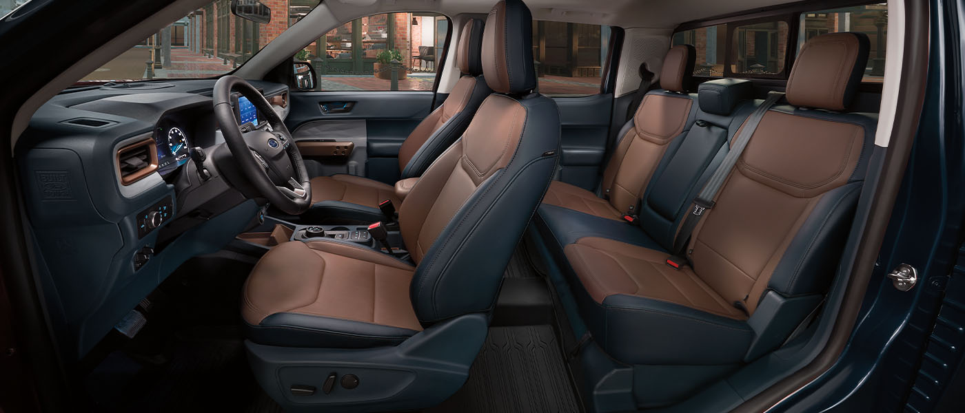 Disfruta de cada viaje a bordo de Ford Maverick Híbrida 2024 gracias a los cómodos asientos
