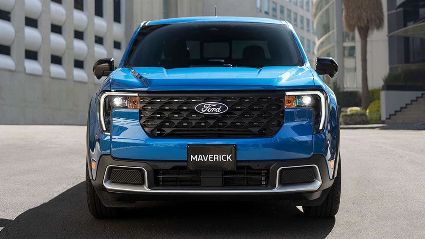 Conoce el Moderno Diseño de Parrilla y Faros LED de Ford Maverick 2026, Pickup Híbrida