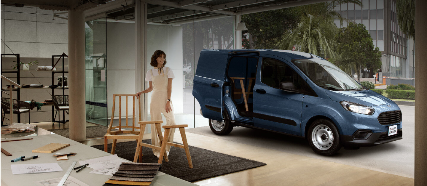 Ford Transit Courier 2021, Van compacta de trabajo para PyMES de paquetería y reparto