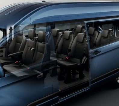 Ford Transit Custom 2020, minivan comercial ideal para el transporte de pasajeros