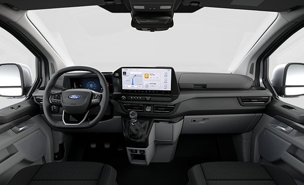 Espacioso y cómodo interior para cada ocupante de Ford Transit Custom 2026