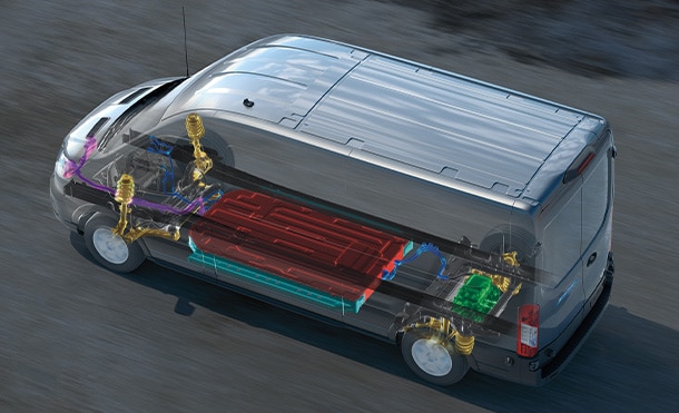 Descubre el Gran Espacio de Carga de Van Eléctrica Ford E-Transit 2024