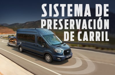 Ford Transit Pasajeros 2020 cuenta con tecnología de preservación de carril