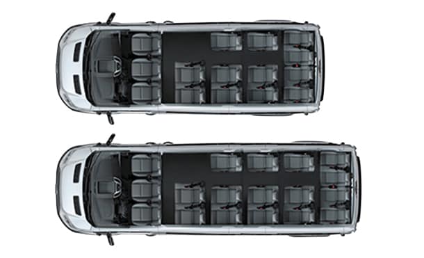 Conoce las dimensiones y capacidades de la furgoneta Ford Transit Pasajeros 2020