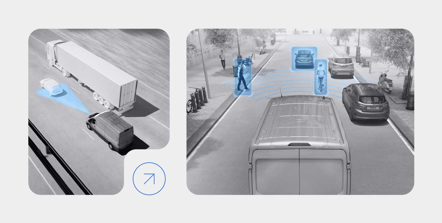 Equipamiento y Asistencias de Seguridad de Camioneta de Trabajo Ford Transit Van 2026