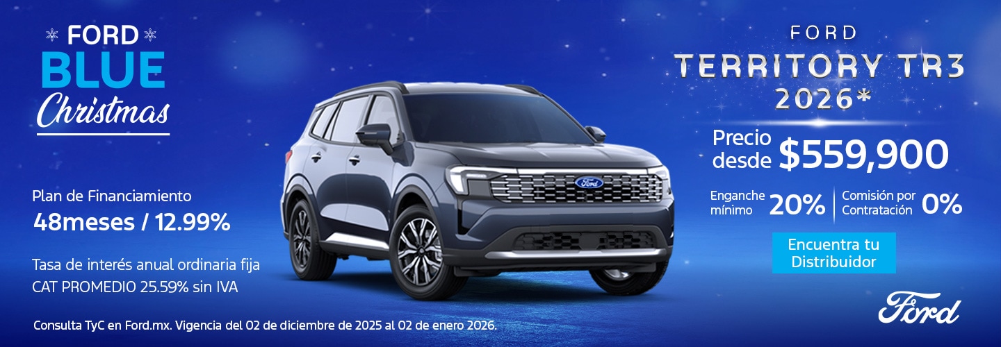 Conoce las Ofertas Exclusivas de Ford Territory y Aprovecha el Financiamiento Único de Ford Credit
