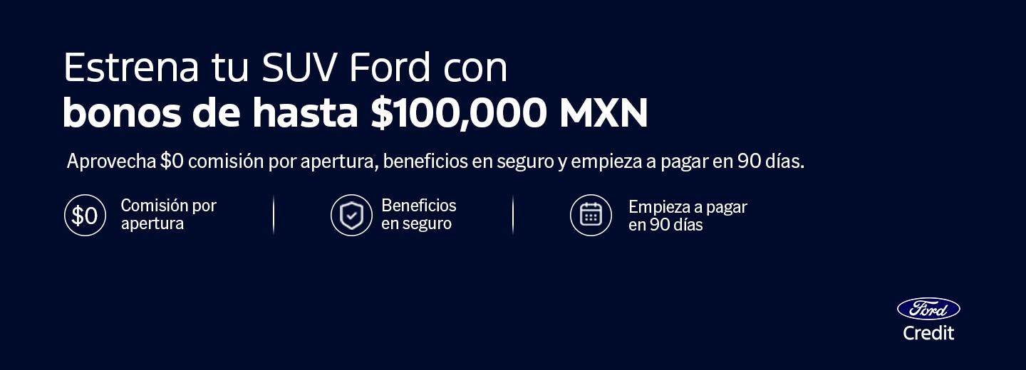 Cotiza el Auto, SUV o Camión Ford con la Calculadora Financiera de Ford Credit