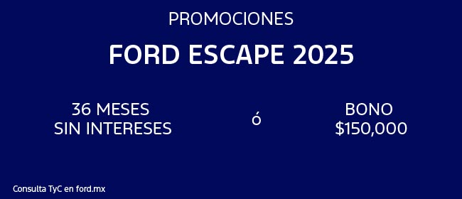 Promociones Ford Escape 2025