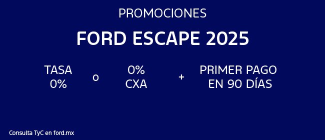 Promociones Ford Escape 2025