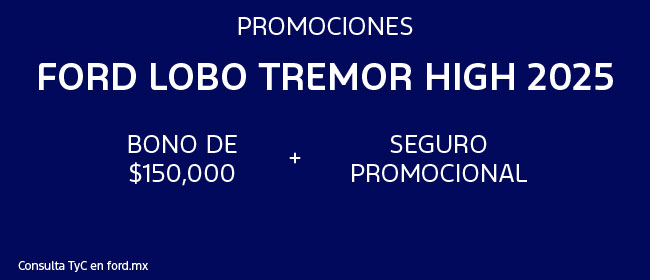 Promociones Ford Lobo Tremor High 2025