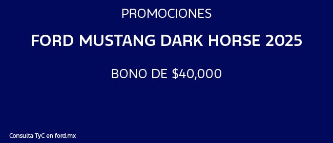 Promociones Ford Mustang Dark Horse 2025