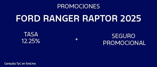 Promociones Ford Ranger Raptor 2025