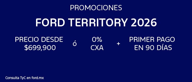 Promociones Ford Territory Híbrida 2026