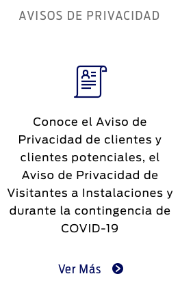 Conoce los Aspectos Legales y Privacidad al ingresar al Sitio Web o asistir a Instalaciones Ford