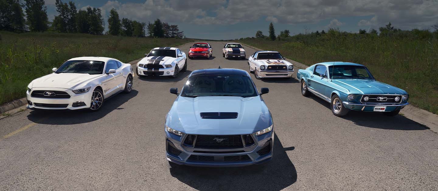Toda la Familia de Vehículos Ford Mustang, herederos del legado de Deportividad y Gran Desempeño