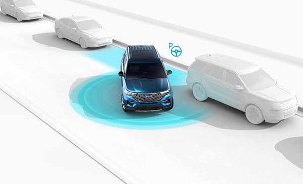 La SUV deportiva Ford Explorer ST 2020 cuenta con tecnología asistencia de estacionado autónomo