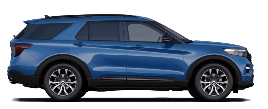 Dimensiones y Volumen de Carga en Litros de la Camioneta Deportiva SUV Ford Explorer ST 2023