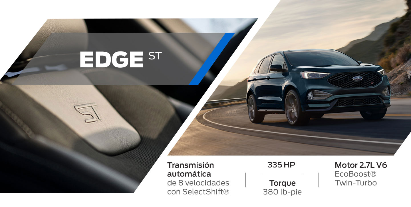 Conoce especificaciones de Ford Edge ST, camioneta SUV deportiva de la Familia Ford Performance