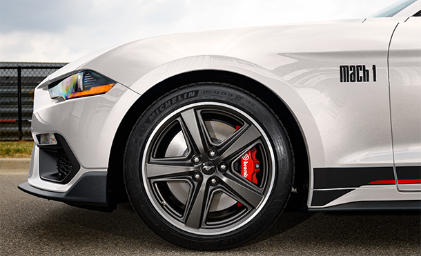 Tecnología para Conducir el Auto Deportivo Ford Mustang Mach-1 2023 desarrollada en las pistas