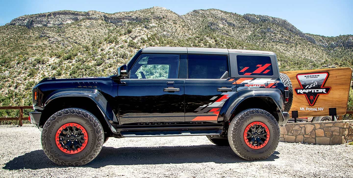 Colores y Gráficos disponibles de Edición Especial Ford Bronco Raptor Code Orange 2024