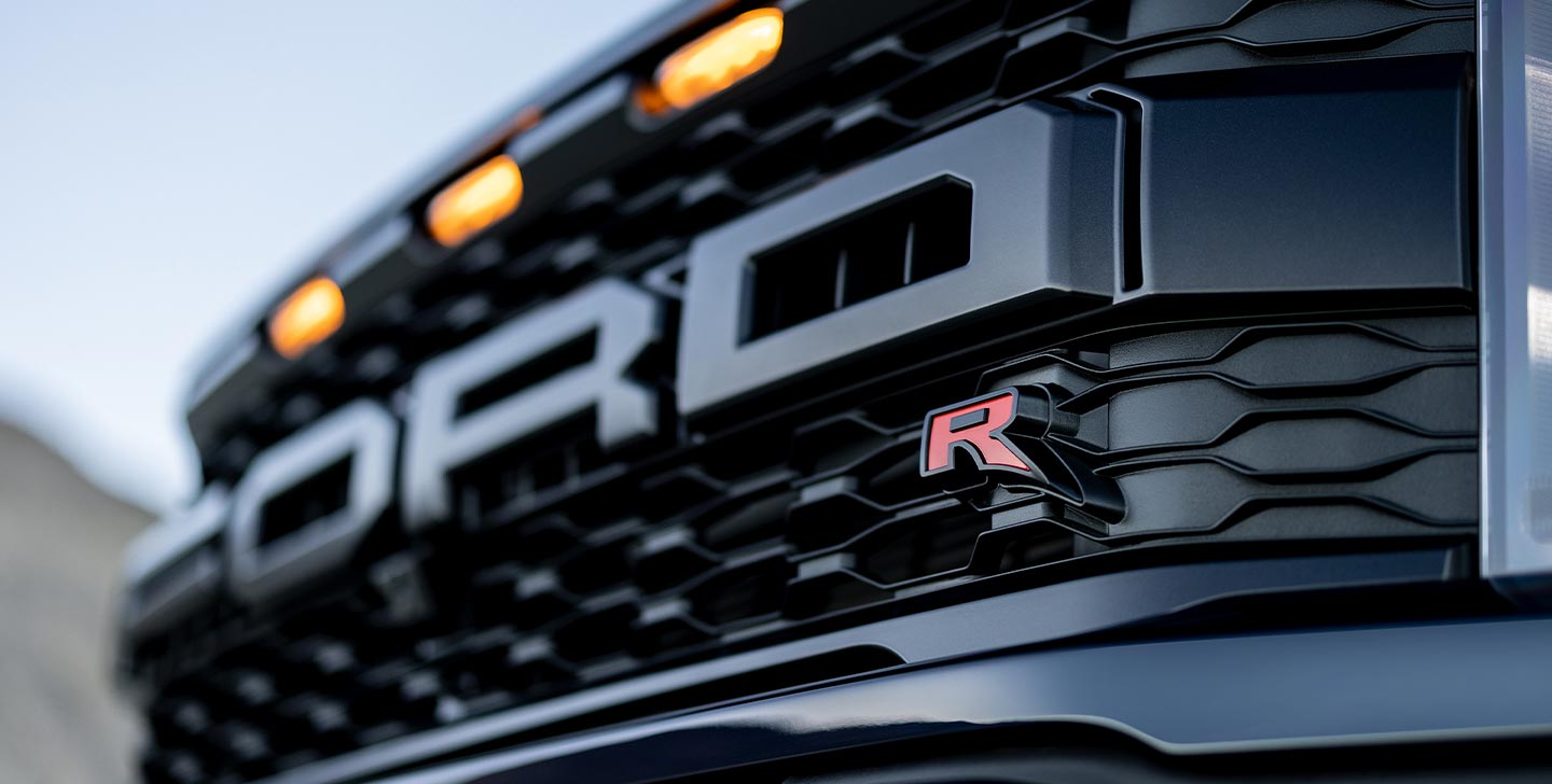 Diseño de Parrilla de Camioneta Pickup Off-Road Ford Lobo Raptor R 2023, Vehículo Todoterreno 4x4