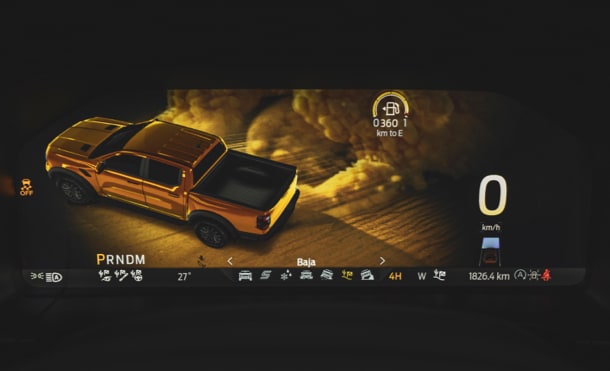 Conducción Deportiva en Todos los Terrenos con la Camioneta Pickup Ford Ranger Raptor 2023