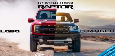 Familia Raptor, la Línea de Camionetas Pickup 4x4 listas para el OffRoad Extremo. Conócelas