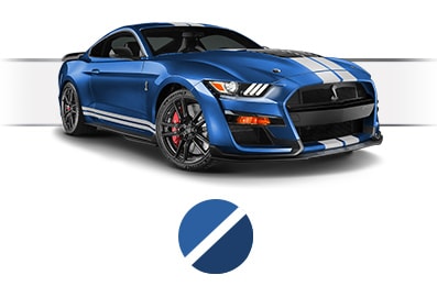 Personaliza tu Ford Shelby GT500 con Franjas Deportivas color Blanco