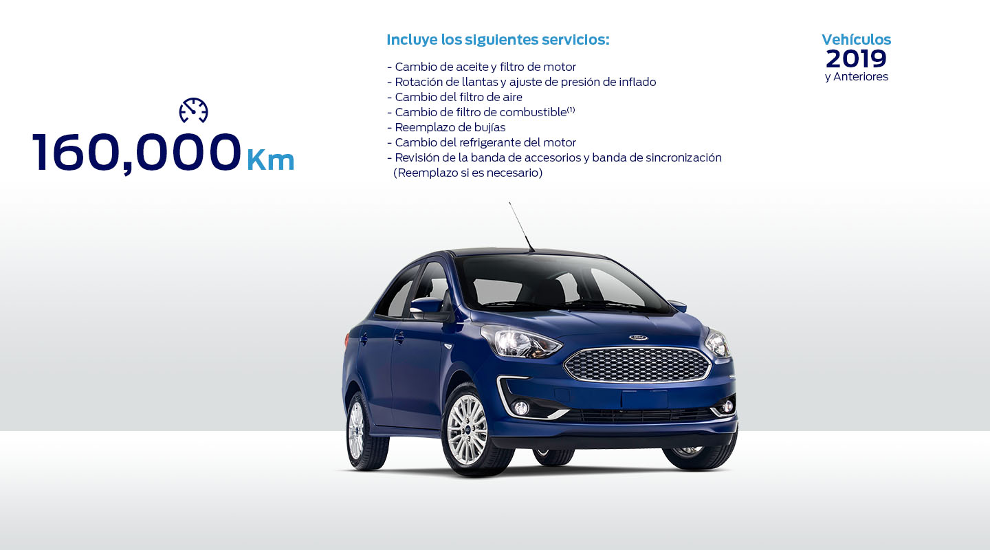 Realiza el Servicio de Mantenimiento a tu Vehículo Ford si tiene 160 mil kilómetros recorridos