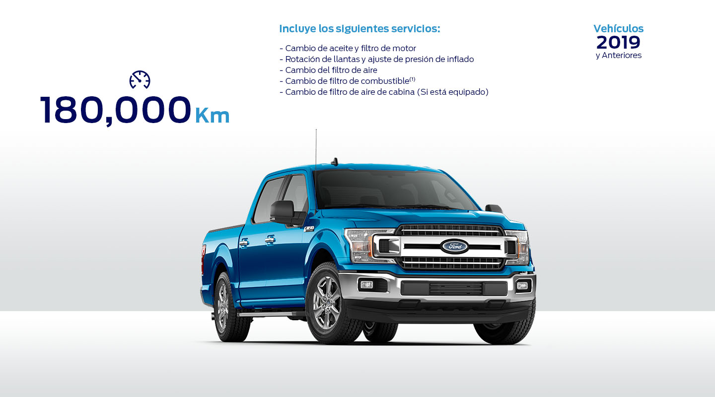 Realiza el Servicio de Mantenimiento a tu Vehículo Ford si tiene 180 mil kilómetros recorridos