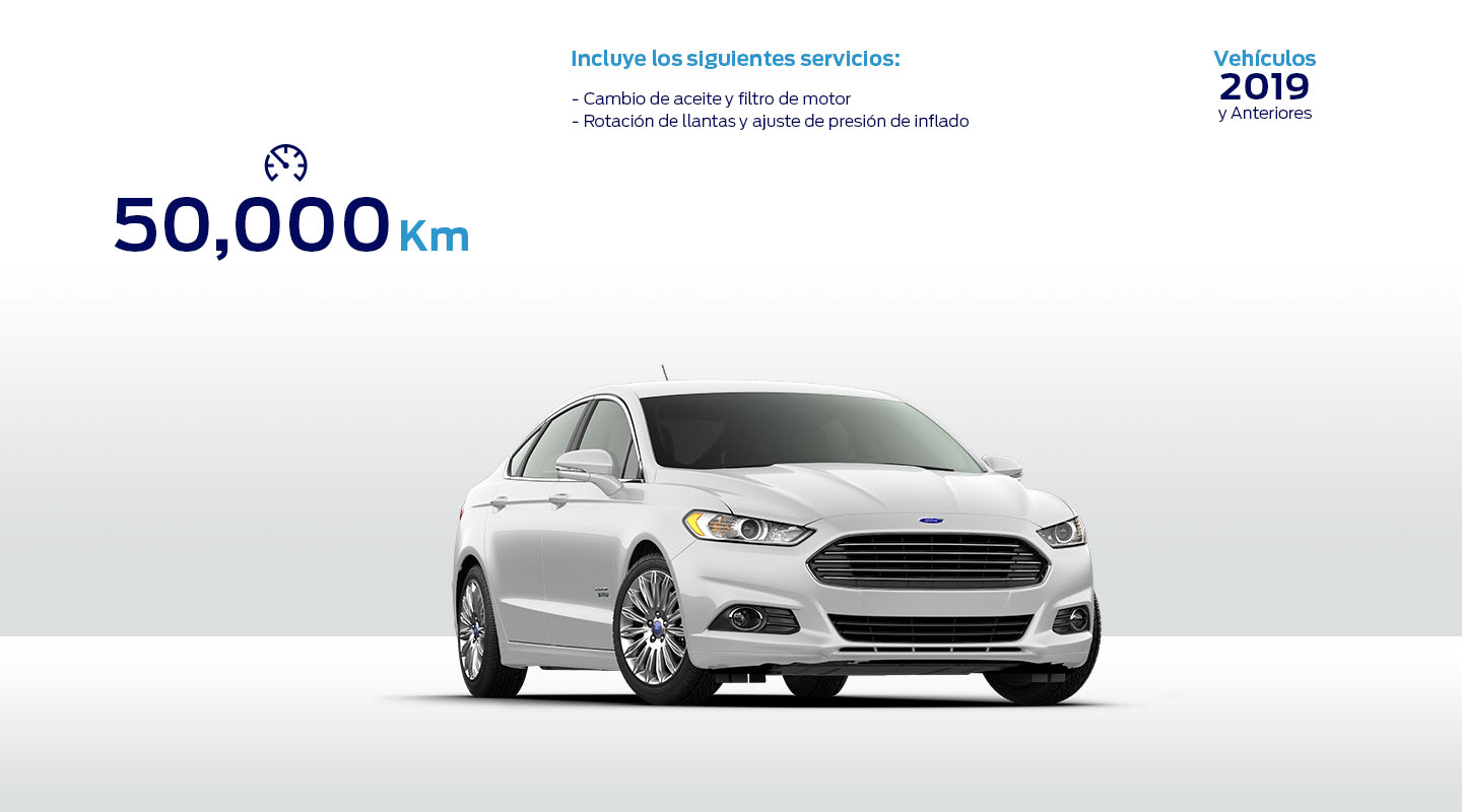 Realiza el Servicio de Mantenimiento a tu Vehículo Ford si tiene 50 mil kilómetros recorridos