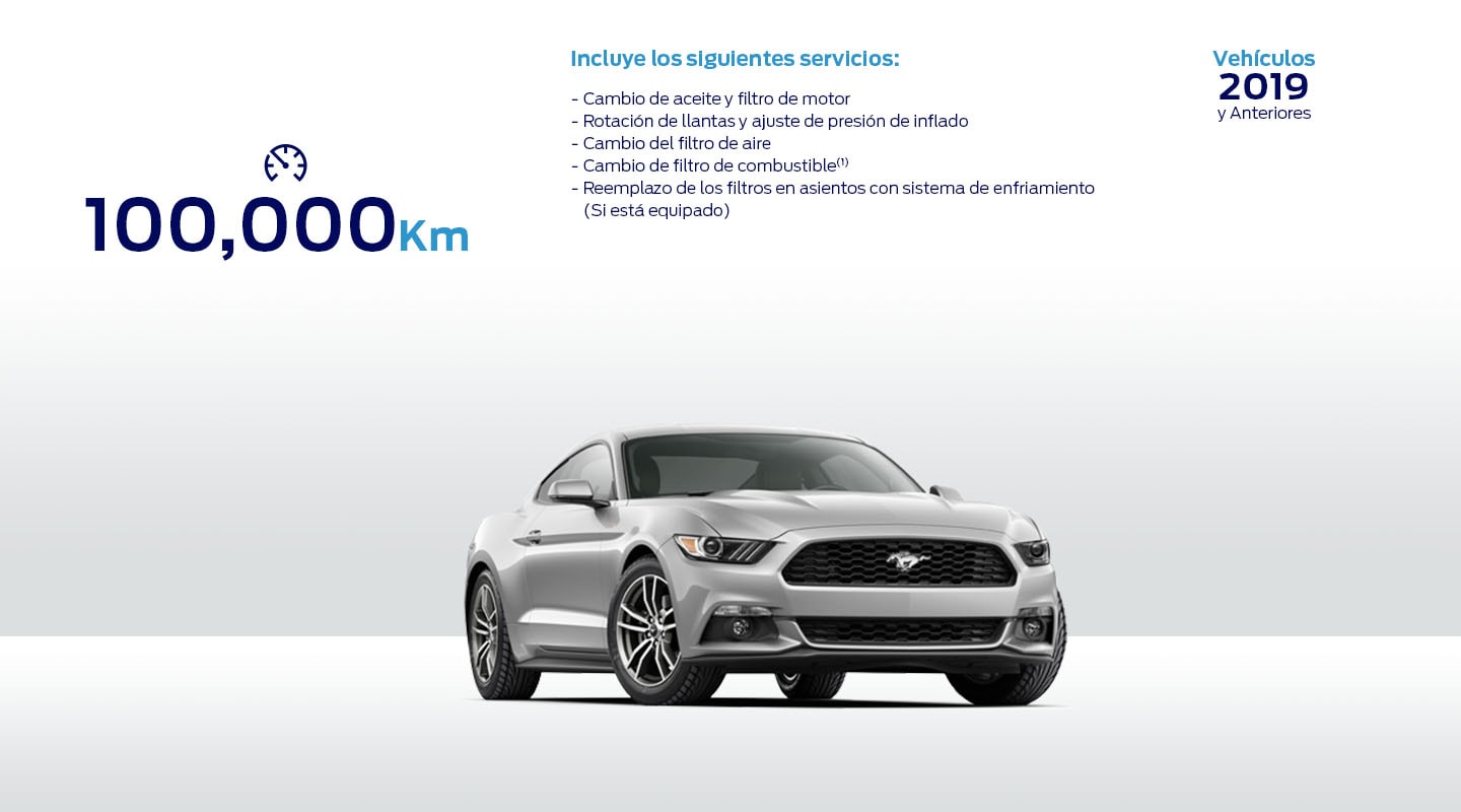 Realiza el Servicio de Mantenimiento a tu Vehículo Ford si tiene 100 mil kilómetros recorridos