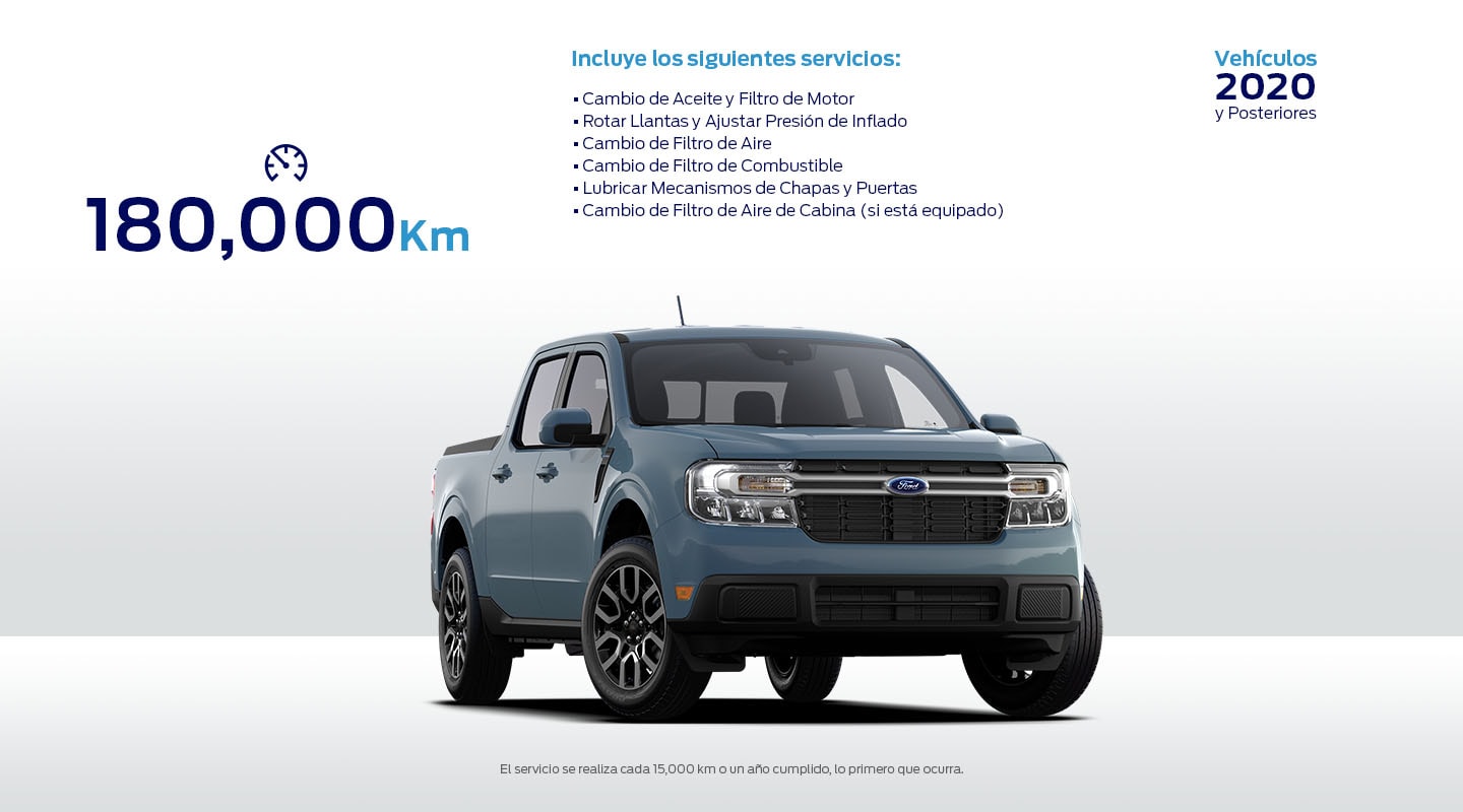 Realiza Servicio a tu Vehículo Ford si tiene 180 mil kilómetros recorridos