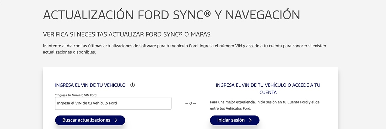 Soporte Técnico Ford. Conoce cómo descargar la Actualización de SYNC correspondiente a tu Vehículo