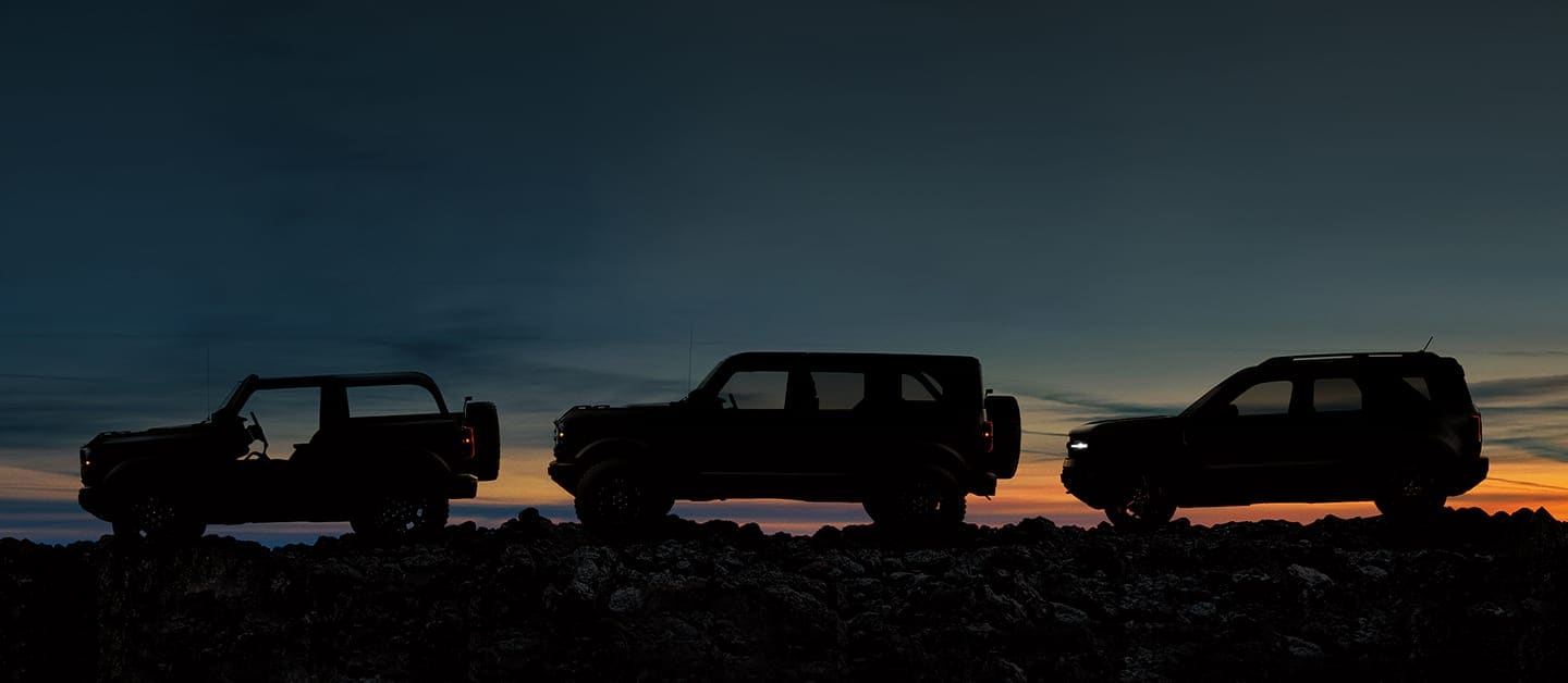 Conoce la Familia de Camionetas SUV Todoterreno Ford Bronco: Sport, 2 y 4 Puertas