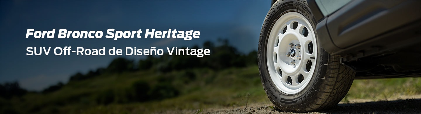 Descubre la nueva Camioneta SUV Todoterreno con Diseño Clásico: Ford Bronco Sport Heritage