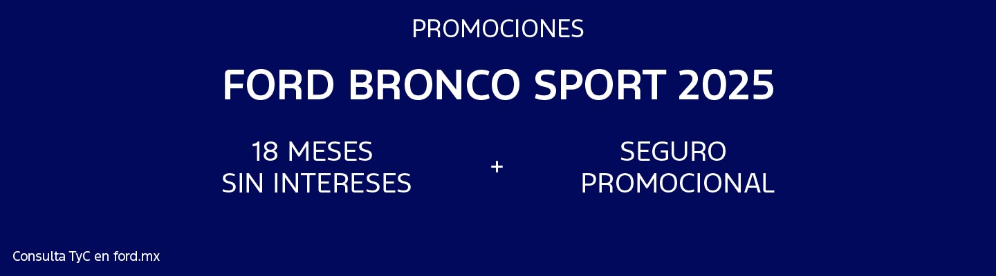 Promociones Ford Bronco Sport 2025