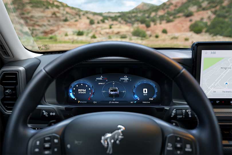 Ford Bronco Sport 2026 incluye el Nuevo Cluster de Instrumentos Digital de 12.3 pulgadas
