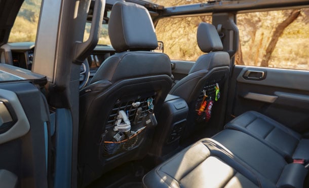 Ford Bronco 2021 está equipada con material de gran durabilidad e impermeable