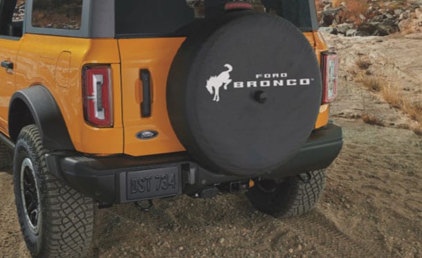 Cubierta de Llanta de Refacción en Kit de Accesorios Originales de Apariencia para Ford Bronco