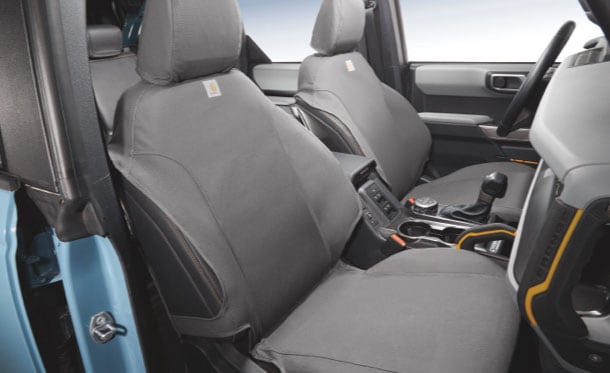 Funda de Asientos Delanteros en Kit de Accesorios Originales para Mascota de Ford Bronco 4 Puertas