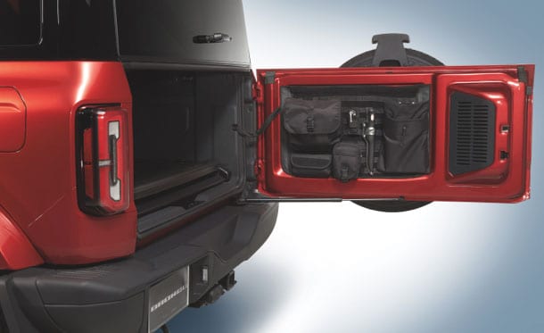 Rejillas Organizadoras Molle en Kit de Accesorios Originales para Camioneta SUV Ford Bronco