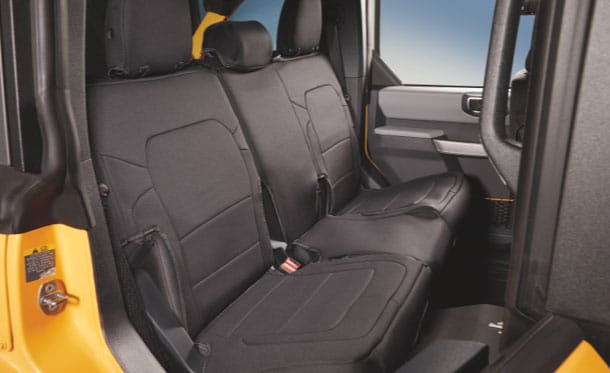 Funda de Asientos Traseros en Kit de Accesorios Originales para Mascota de Ford Bronco 2 Puertas