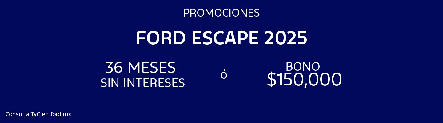Promociones Ford Escape 2025
