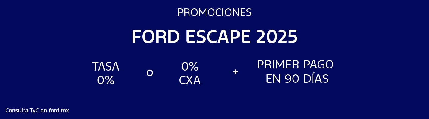 Promociones Ford Escape 2025