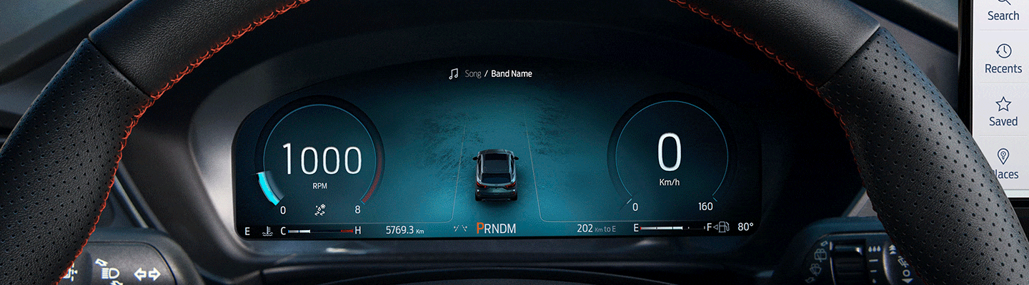 Clúster de Instrumentos digital de 12.3 pulgadas equipado en Ford Escape Híbrida 2025