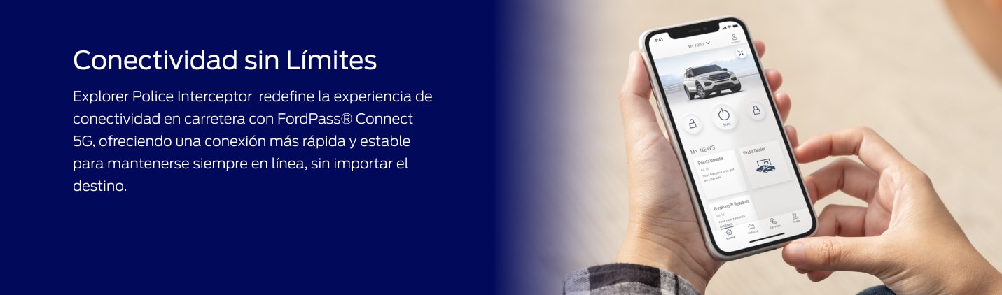 Ford Explorer Police Interceptor 2025, Camioneta SUV equipada con FordPass Connect