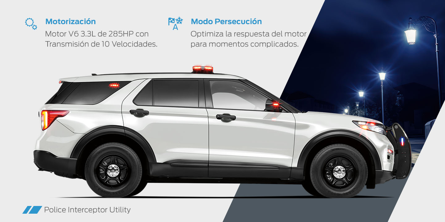 Características y Equipamiento de Ford Police Interceptor Utility 2026, SUV Patrulla para flotillas