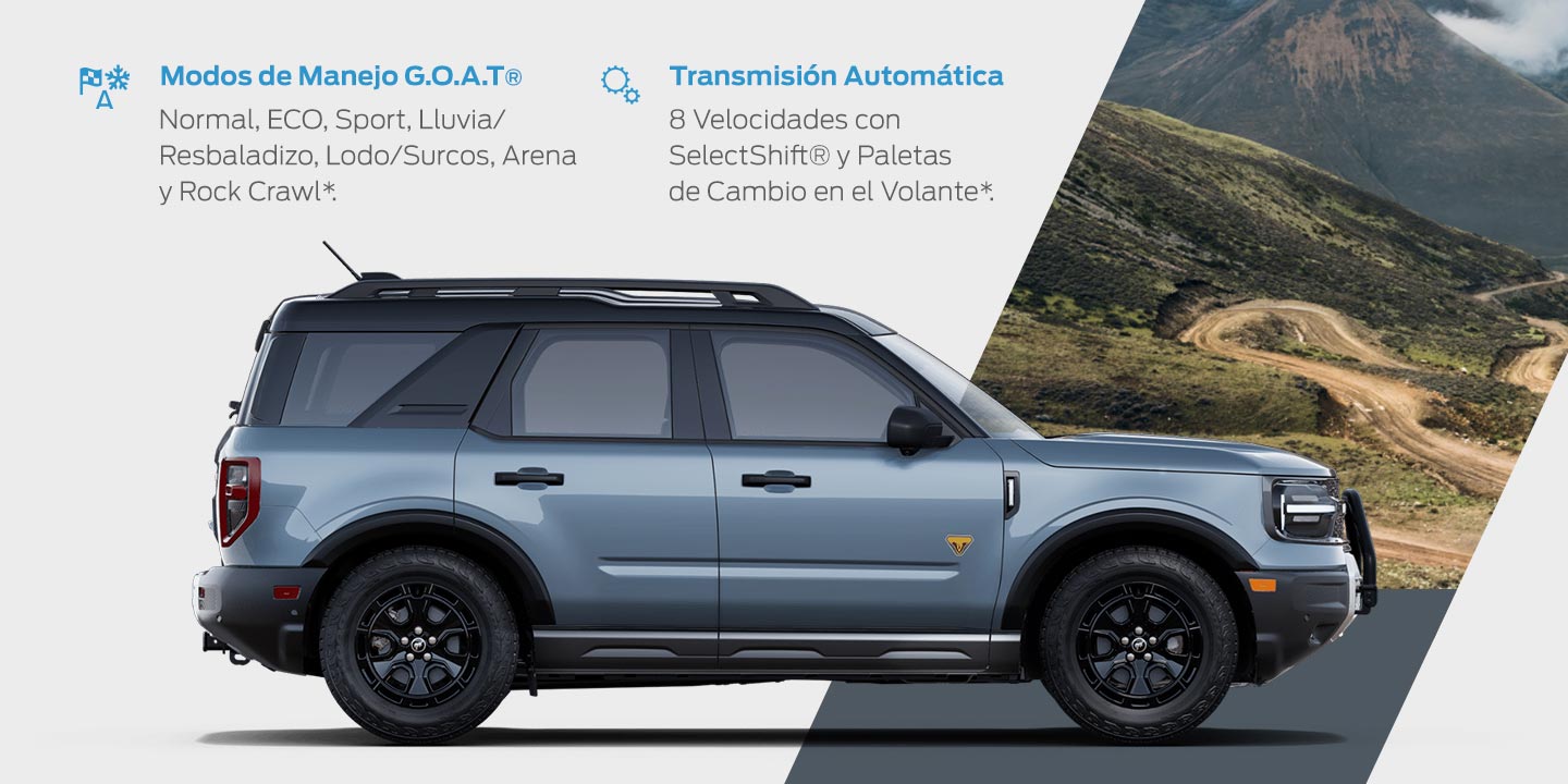 Conoce la capacidad de Ford Bronco Sport 2025, SUV de Gran Tecnología preparada para el Todoterreno